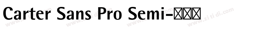 Carter Sans Pro Semi字体转换